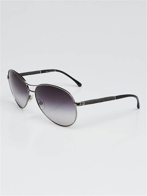 chanel sunglasses 4185 124|Authentic Original Chanel 4185 Aviator Glasses with Denim Temples.